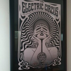 The Electric Circus Psychedelic Rock Art Print, Psychedelic Art