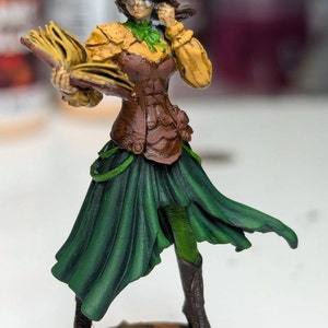 D&D Nolzur's Unpainted Miniature - Human Female Sorcerer, Pre-Primed For Easy Painting, Deep Detail