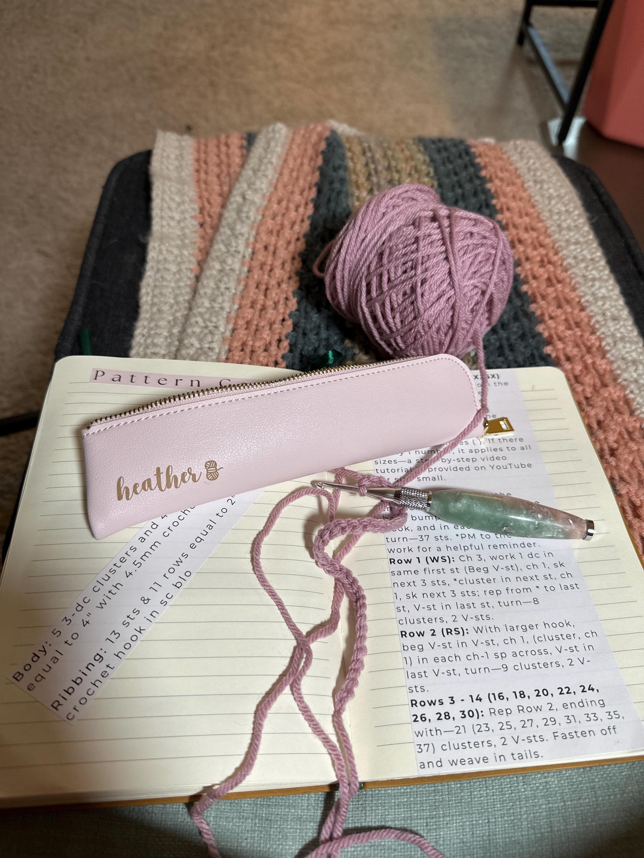Crochet Hook Travel Case | Optional Engraving