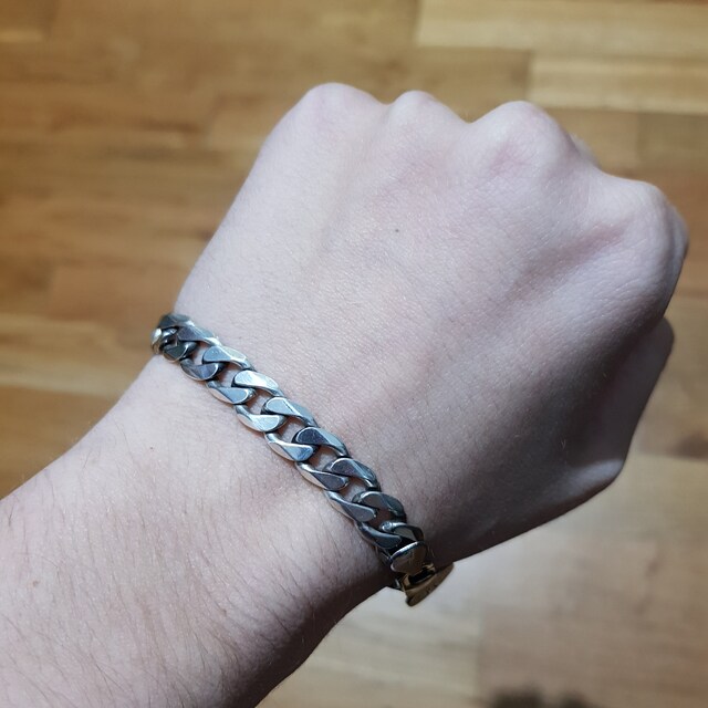 Medium Classic Chain Bracelet | Chain Link Bracelet | Silver