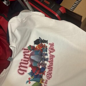 Trolls # 15 - T Shirt Iron On Transfer - Daddy Of Birthday Girl