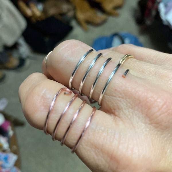 Wire Layered Ring, Wire Wrapped Ring, Gold Plated Ring, Rings for Women ...