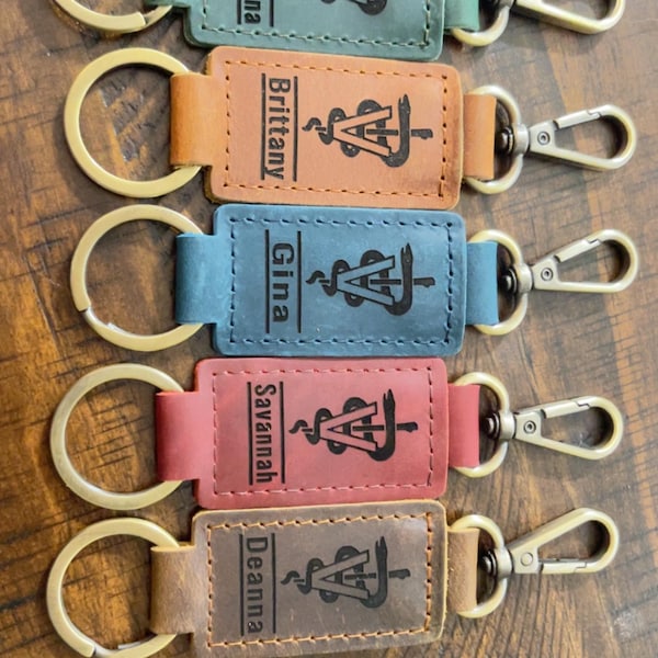 Key Chain Veterinary Veterinarian Custom Gift, Custom Leather Keychain for Vet, New Vet ...