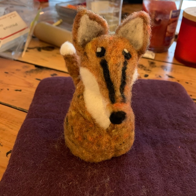 Red Fox Wool Needle Felting Craft Kit by Woolpets