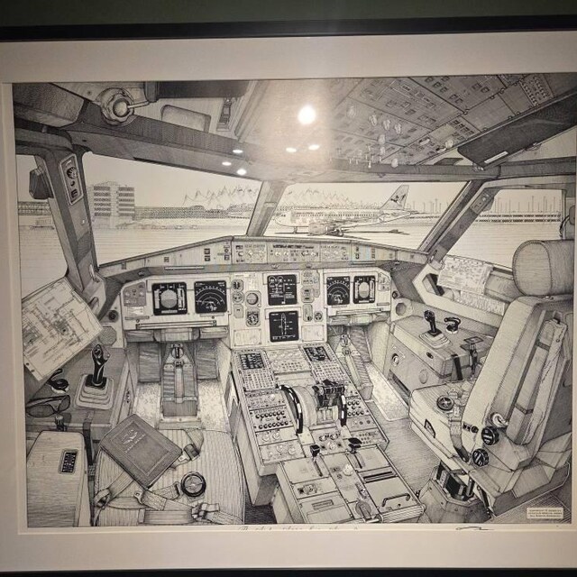Jean-luc Beghin, Aviation Art, Aviation Prints, Cockpit