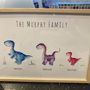 Personalised PANORAMIC Family Tree Print With Pets, Custom Family Tree ...
