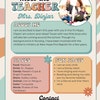 Meet the Teacher Classroom Printable Template, Groovy Teacher ...