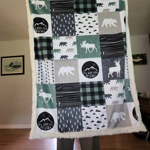 Minky Blanket Moon Stars Clouds Gray 6 Sizes: Baby Kid - Etsy Canada