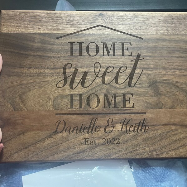 Our First Home Custom Cutting Board - First Home Gift - New Home Gift ...