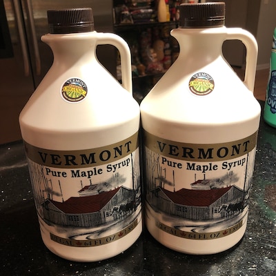 Pure Vermont Maple Syrup, 100% Organic, 1 Gallon (Ships as