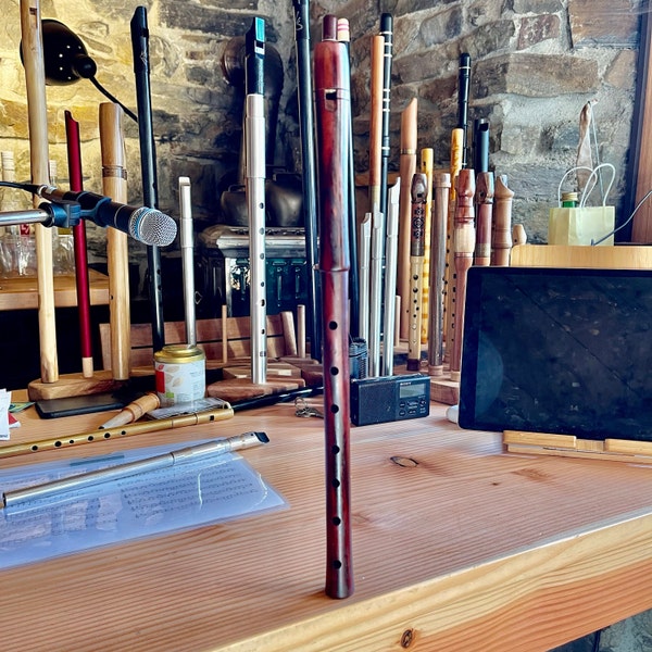 Hand-made Wooden Kaval Whistle Flute Western Mouthpiece Made of Plum ...