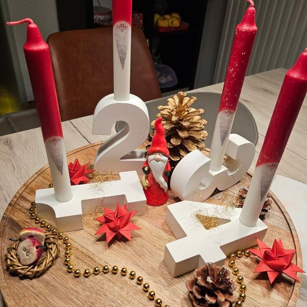 Adventskranz Zahlen 1-4, Adventskranz Zahlen Für K Produktbild-Vorschau 6