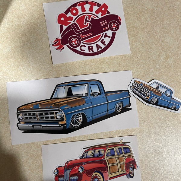 1971 Ford F100 Low Rider Vinyl Sticker - Etsy