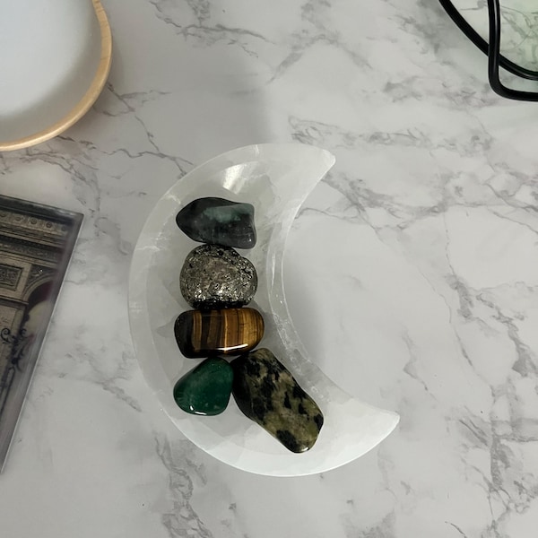 Attract Wealth and Abundance Crystal Kit, Money Manifestation Crystal ...