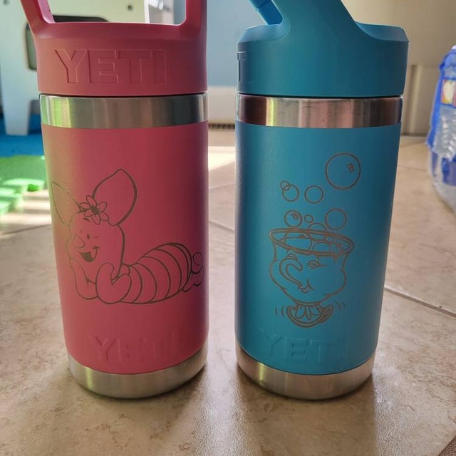 Personalized Kids 12oz/18oz Rambler Jr YETI Water Bottle / Sports Camp  Bottle / Engraved Childrens Bottle for School / Girls & Boys Gift 