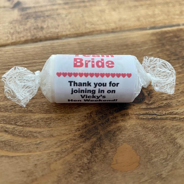 Sweet Labels – Personalised Wedding Love Heart Sweet Stickers for ...
