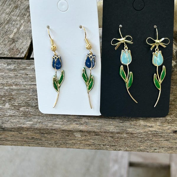 Mix Color Enamel Flower Chain, Gold Plated Brass Designer