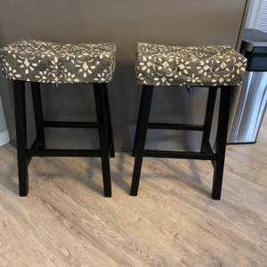 Saddle seat bar stool covers hotsell