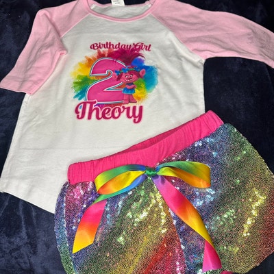 Trolls Birthday Shirt Iron on Transfer, Birthday Girl Party Printable ...