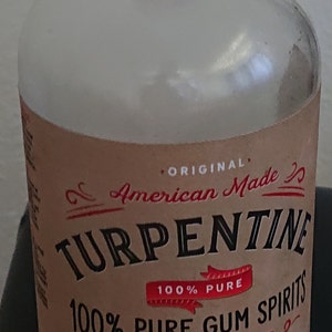 16 Oz 100% Pure Gum Spirits of Turpentine Turps SHIPS FAST FREE