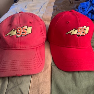 95 Lightning Mcqueen Hat, Embroidered Cap, Stitched Baseball Hat