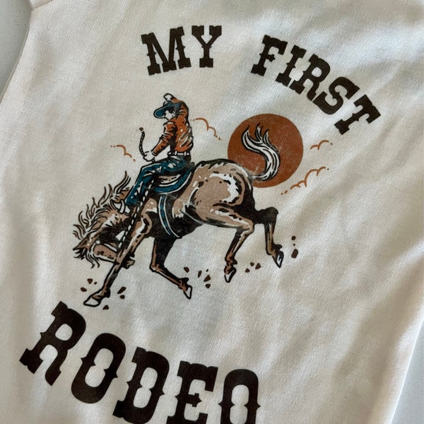 My First Rodeo Baby Bodysuit, Rodeo Birthday, Baby Bodysuit, First ...