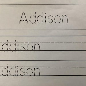 Custom Name Handwriting Practice Sheet, Editable Tracing Worksheet ...