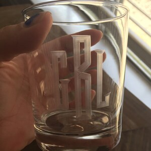 initial rocks glasses