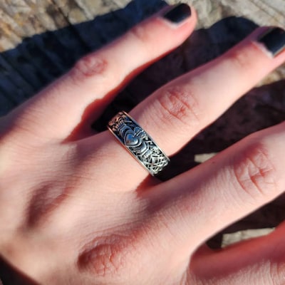 Sterling Silver Mens Claddagh Ring, Mens Claddagh Ring, Mans Irish ...