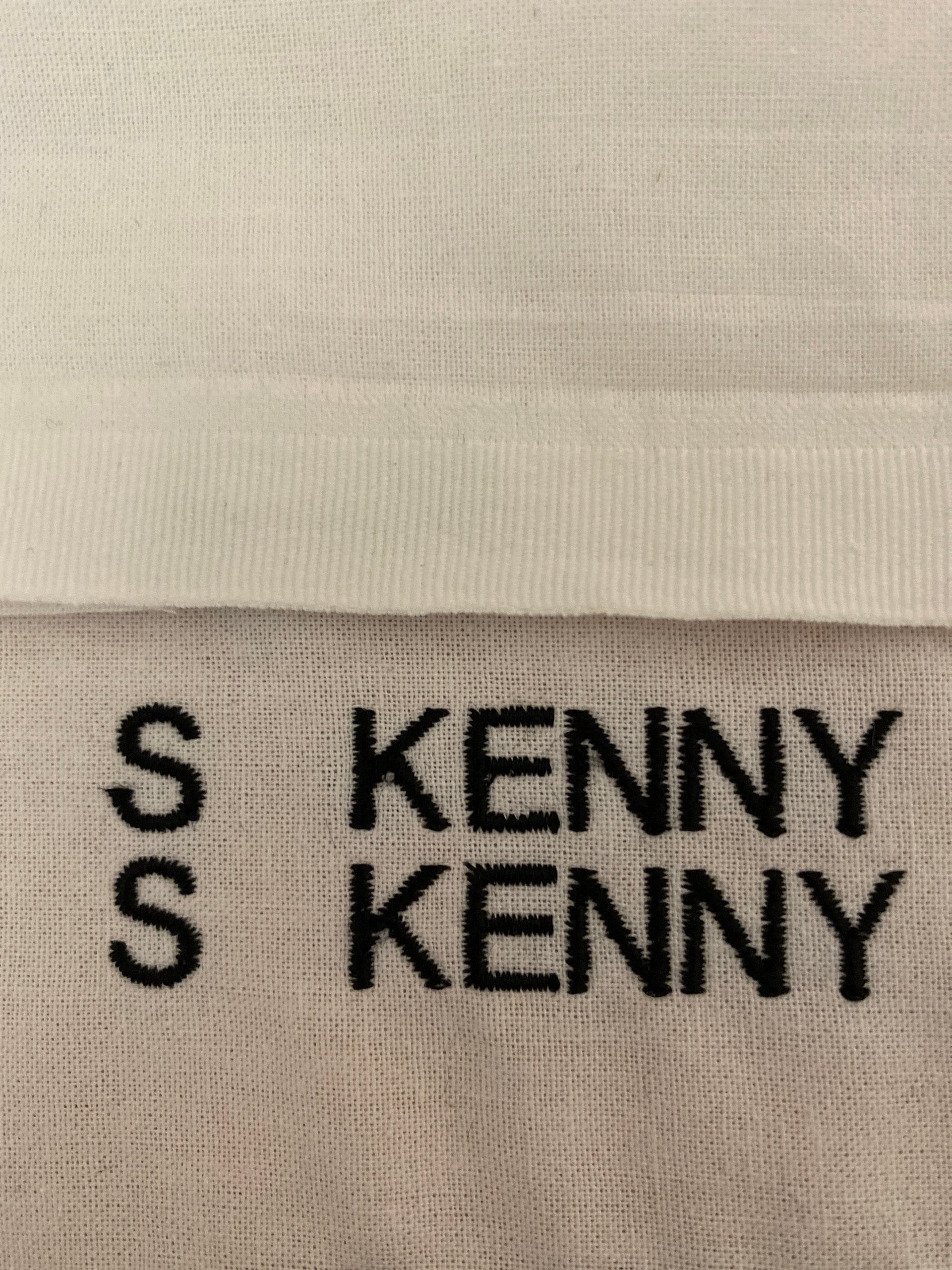 Customer photo for Helvetica - Mini Embroidery font