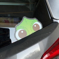 Pascal Peeker Transparent Car Decal/ Rapunzel Sidekick Peekaboo Window ...
