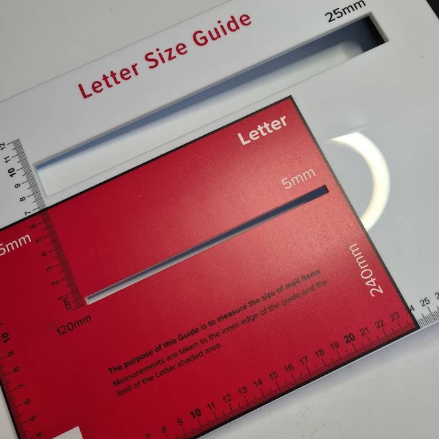 Mail Ruler BENECREAT Mail Measurement Ruler – Acrylic Shipping Guide For Envelopes ...