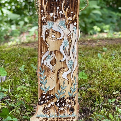 Cottagecore Detailed Nymph Mushroom Wall Decoshelf Decor - Etsy