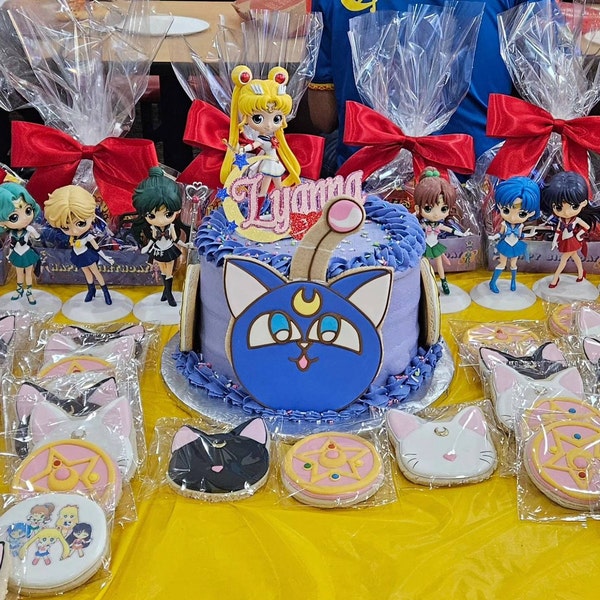 PERSONALIZED Sailor Moon Inspired Name Glitter Die Cut/party ...