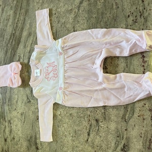 Baby Girl Coming Home Outfit, Monogrammed Footie Romper, Personalized ...