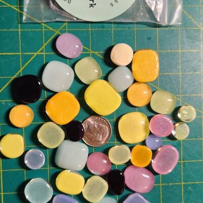 Pink Shimmer Reflective Glass/mosaic Glass/non-fusible - Etsy