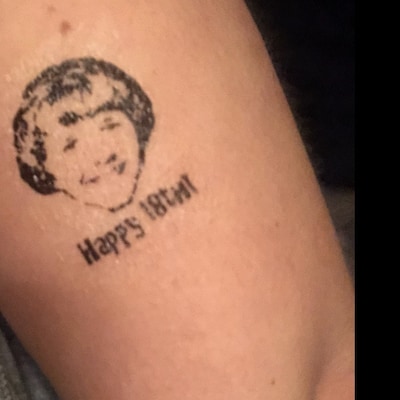 PHOTO TEMPORARY TATTOO, Custom Face Tattoo, Photo Temporary Tattoo, Couple Tattoo, Bride Tattoo