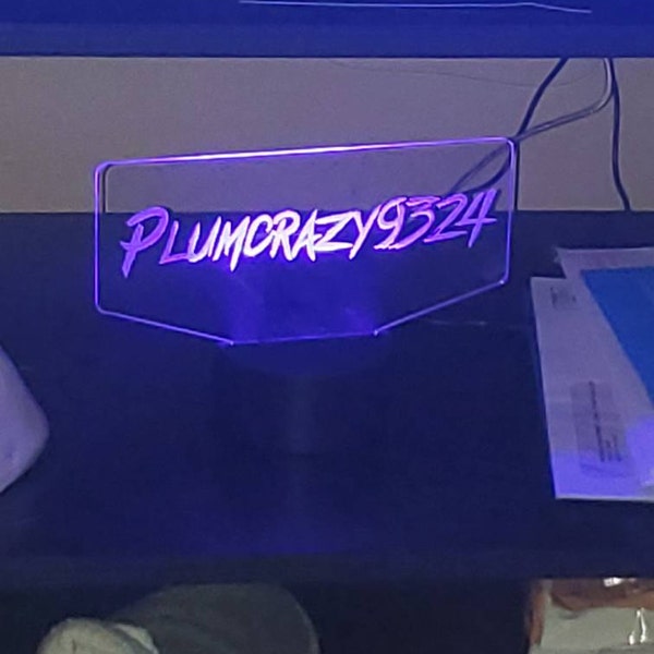 Personalized Sprint Racing Car Led Night Light, Personalized 16 Colors ...