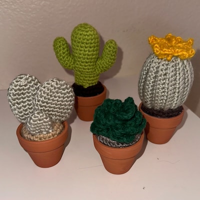 Crochet Cacti Pattern, Cacti Pattern, Crochet Pattern, Mini Cacti - Etsy