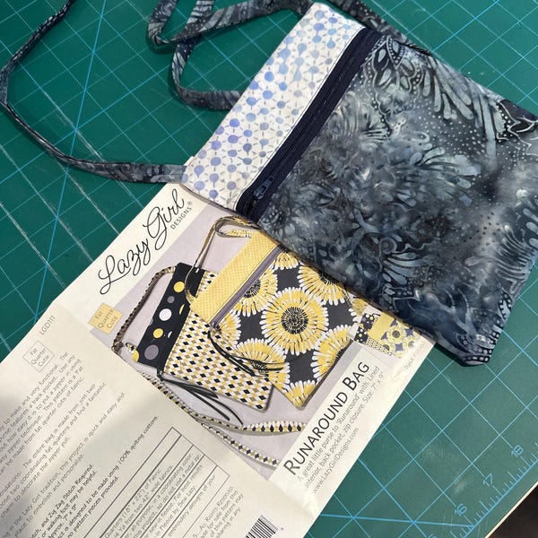 Runaround Bag Pattern by Lazy Girl Designs, Crossbody Purse Sewing ...