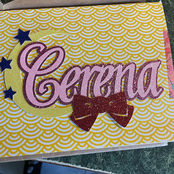 PERSONALIZED Sailor Moon Inspired Name Glitter Die Cut/party ...