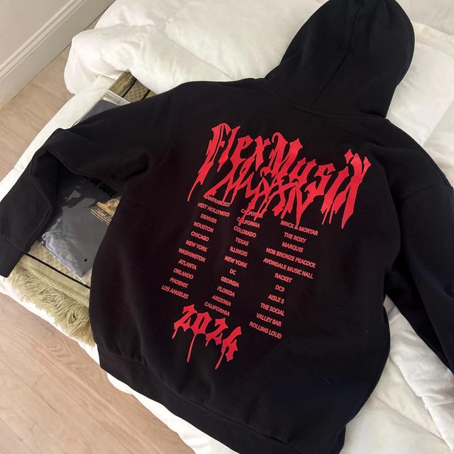 OSAMASON MERCH FLEX MUSIX パーカー VETEMENTS Osamason Flex Music Flexxx Fantasies Hoodies Tour Merch - All
