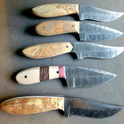 4pc Black and White Pattern Kitchen Knife Set Handmade and - Etsy