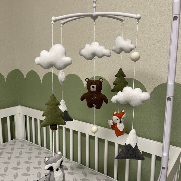 Woodland Animal Felt Sewing Pattern / PDF Download / Baby Mobile ...