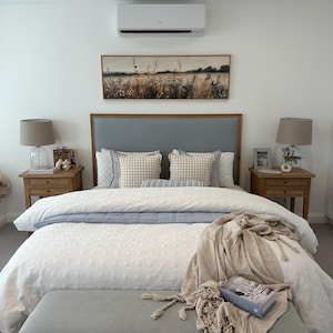 Verified Buyer's Vintage Wildflowers Canvas Print, Muted Panoramic Wall Art canvas print in their home — Antarmada