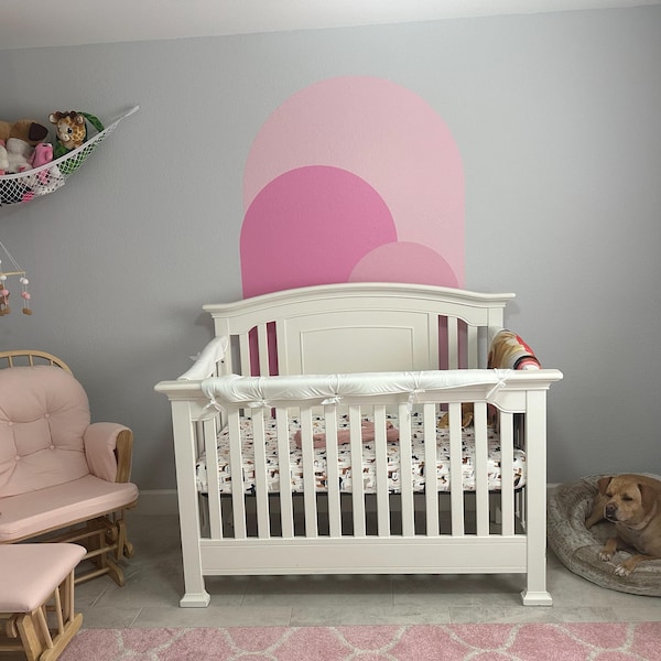 Blush Modern Arch Wall Decal | Peel and Stick Arch Wall Sticker ...