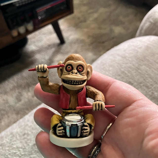 Neil Eyre Designs 2025 Halloween Horror Killer Monkey Chimp Drum