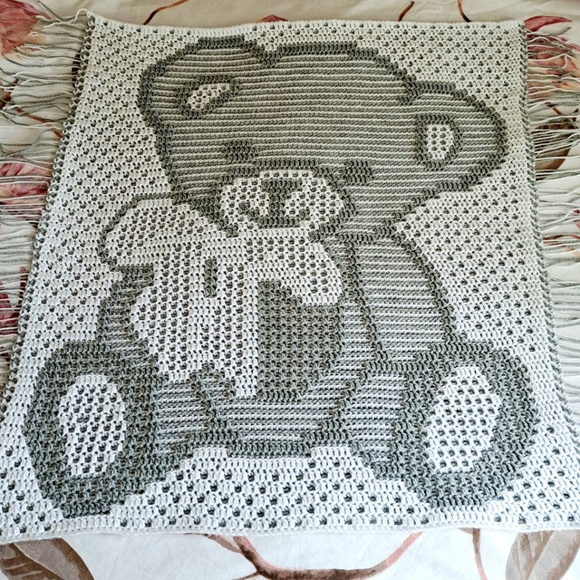 Teddy Bear Blanket Pattern - Evelyn And Peter Crochet