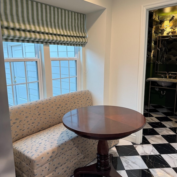 Custom Pelmet, Custom Box Valance, Fabric Millennium, Geometric Pattern ...