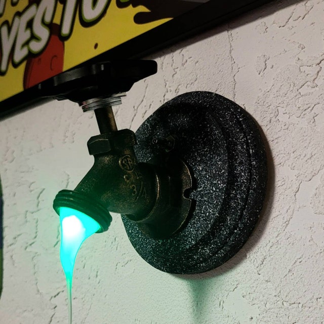 Faucet LED Night Light/ Steampunk/industrial/ Novelty Nightlight 